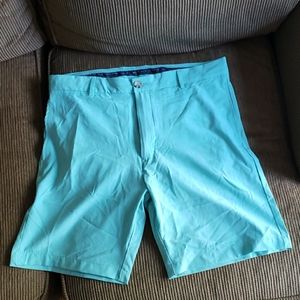 Flat front shorts Tailorbyrd 32 inch waist Cyan